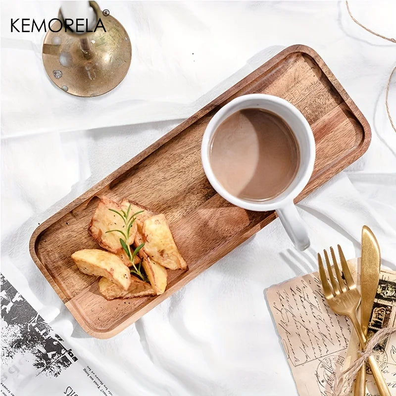 Acacia Wood Coffee Tray
