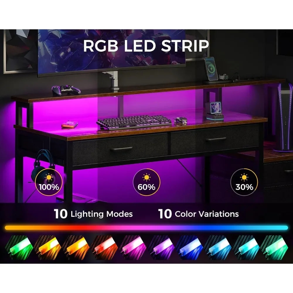 ANGDUO 48-Inch Reversible Computer Desk