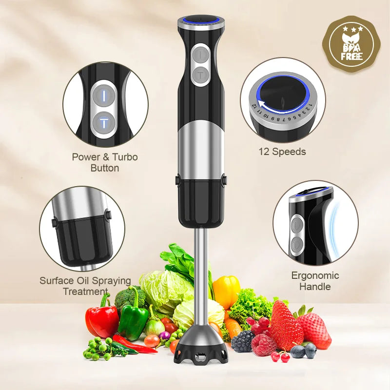 5-in-1 Handheld Immersion Blender