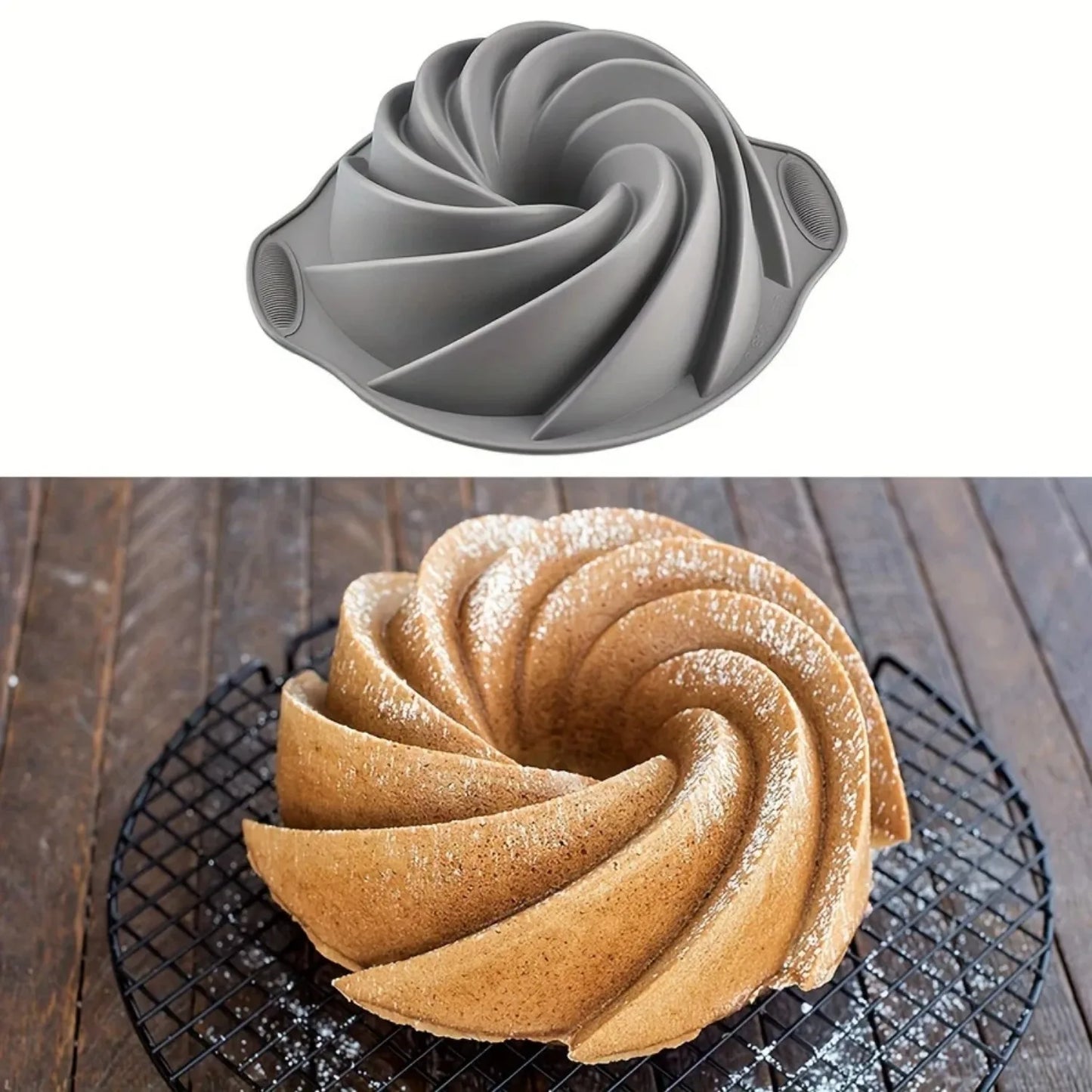 Silicone Cyclone Cake Baking Mold