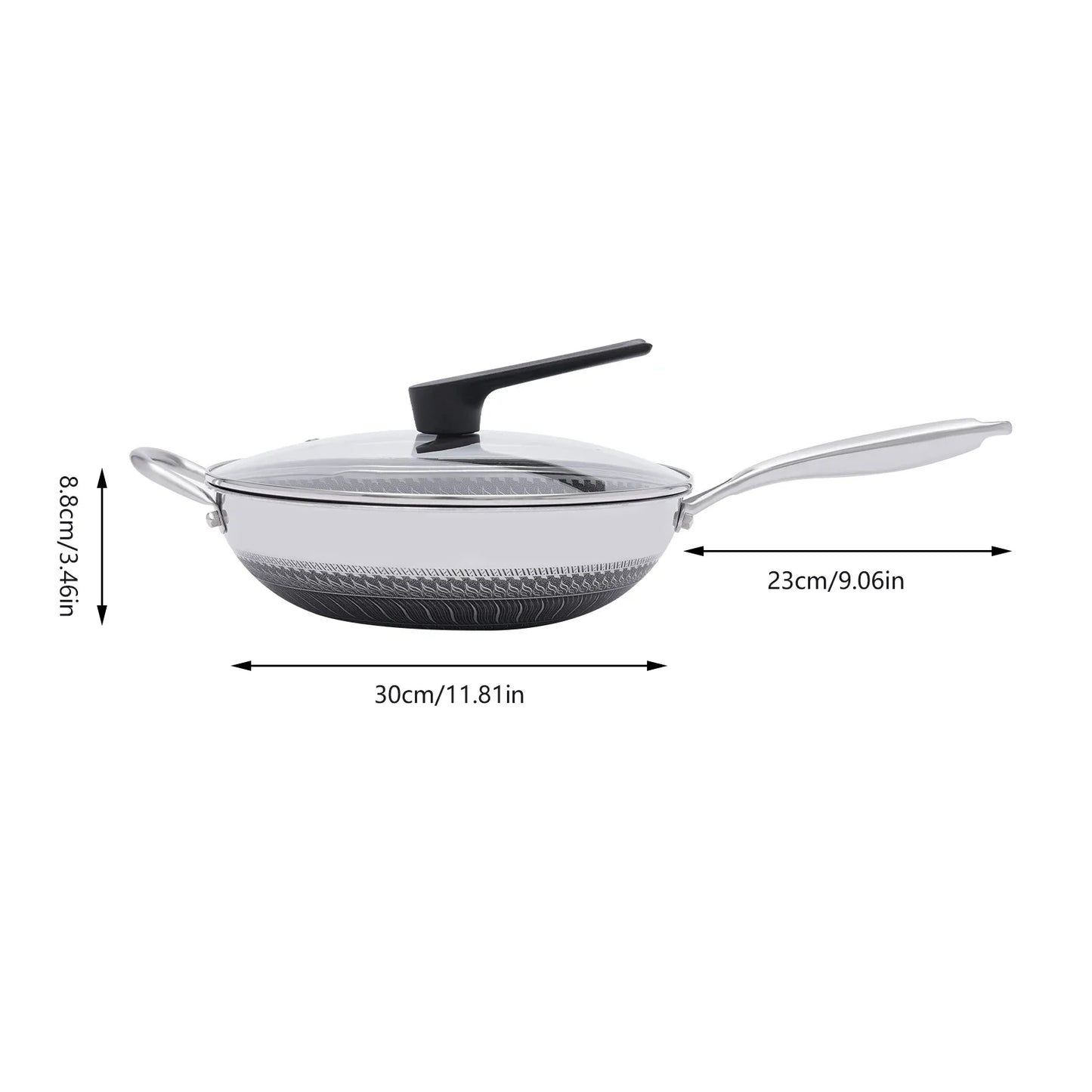 Non-Stick Honeycomb Wok Pan