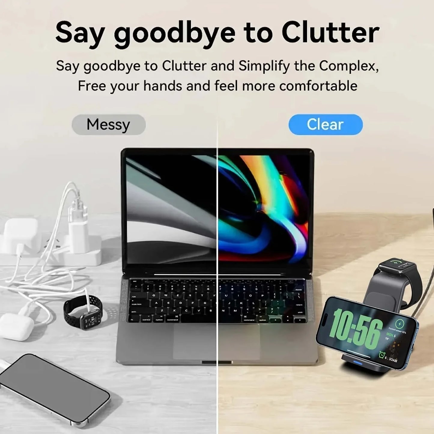 3-in-1 Fast Wireless Charger