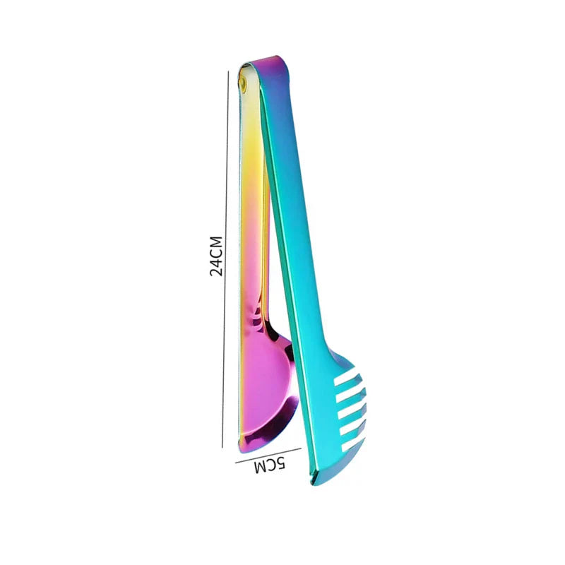 Gold Stainless Steel BBQ Tongs