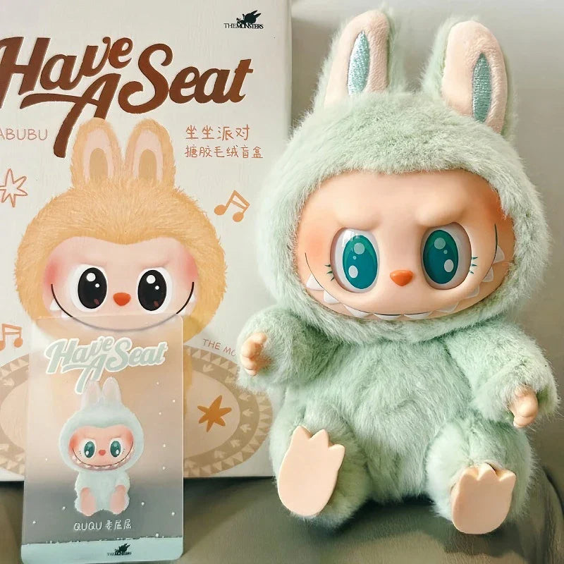 Labubu 2nd Gen Sitting Plush Keychain