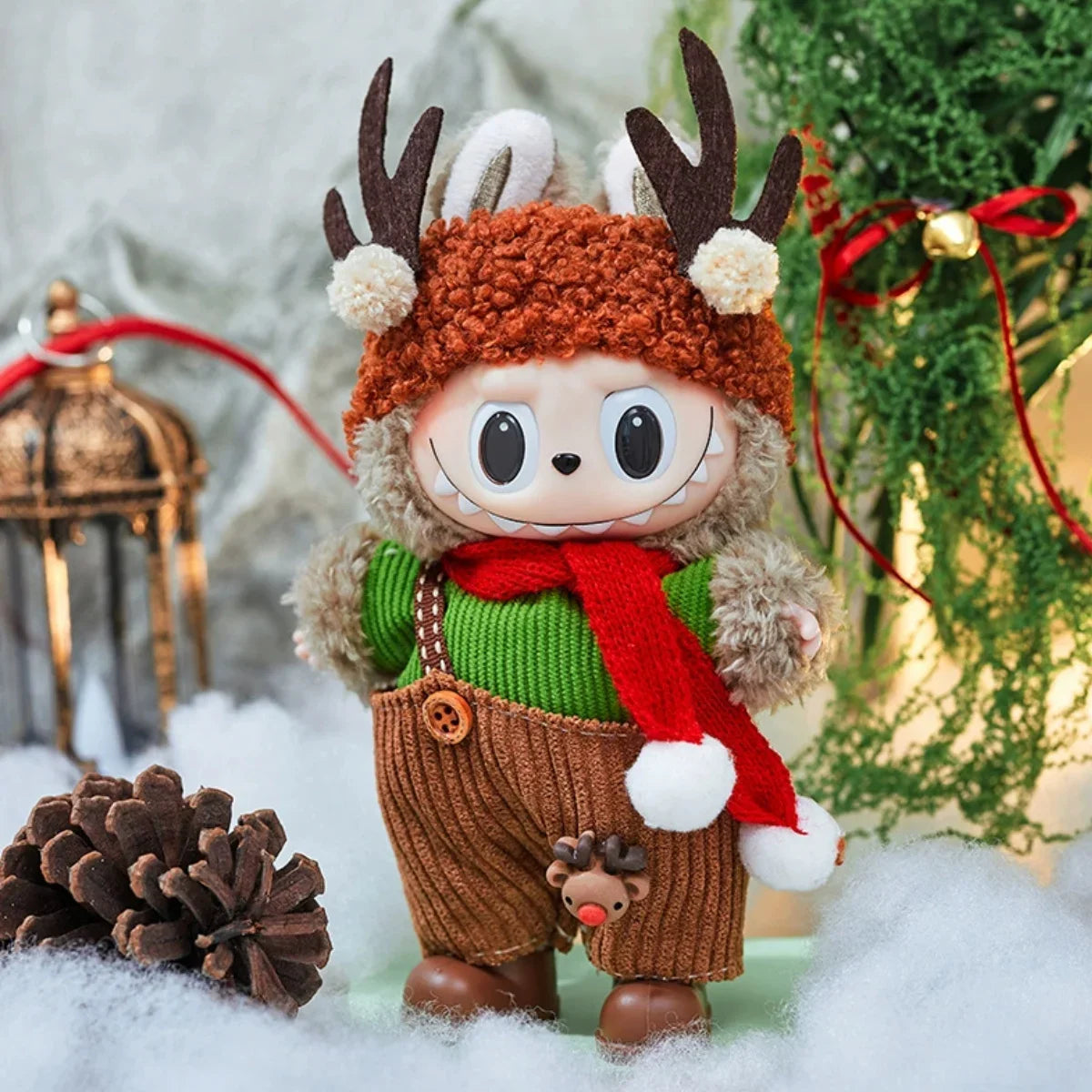 Labubu Christmas Deer Outfit Set