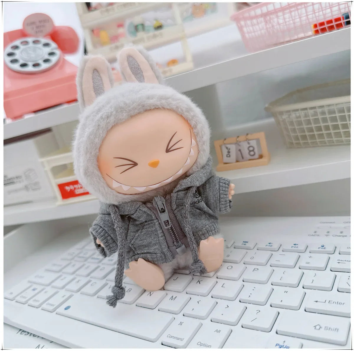 MINISO Labubu Korean Hoodie Outfit Set