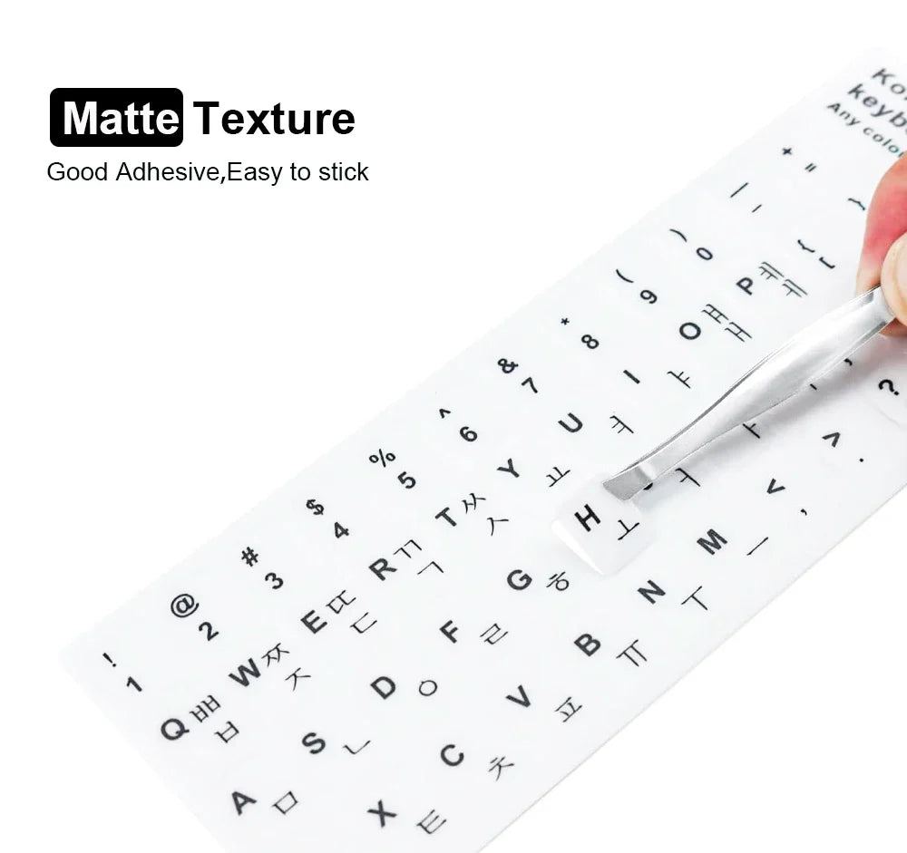 3pcs Multilingual Keyboard Stickers
