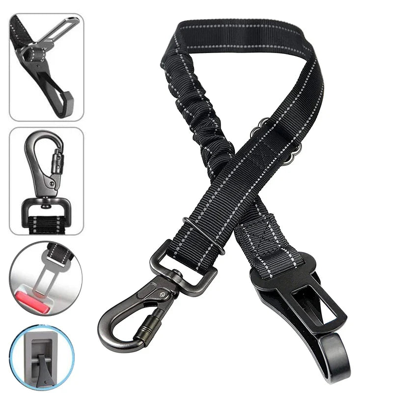 Adjustable Reflective Dog Seat Belt