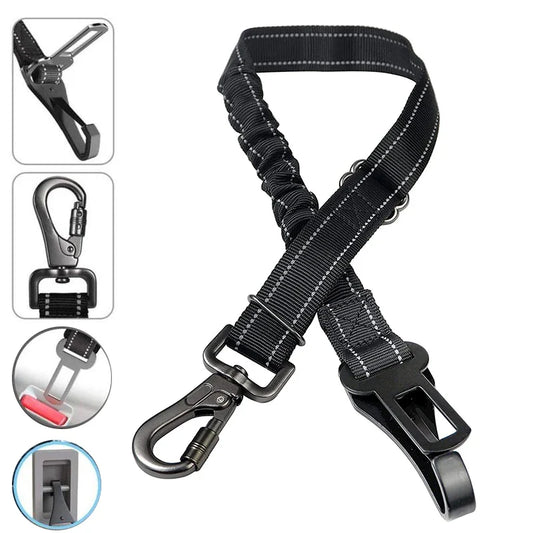 Adjustable Reflective Dog Seat Belt