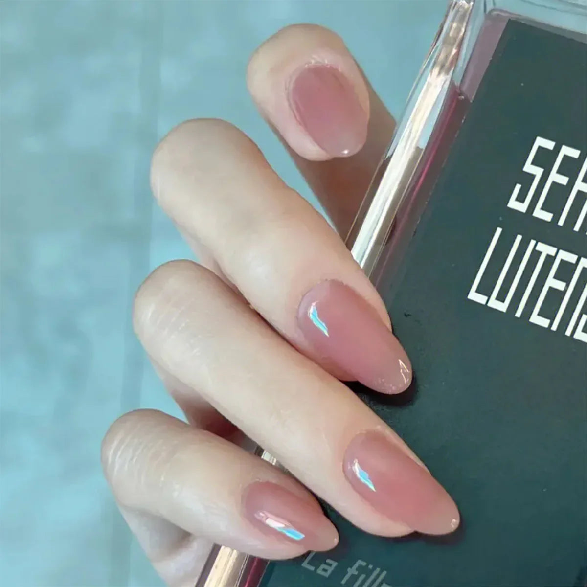 24Pcs Nude French Press-On Nails