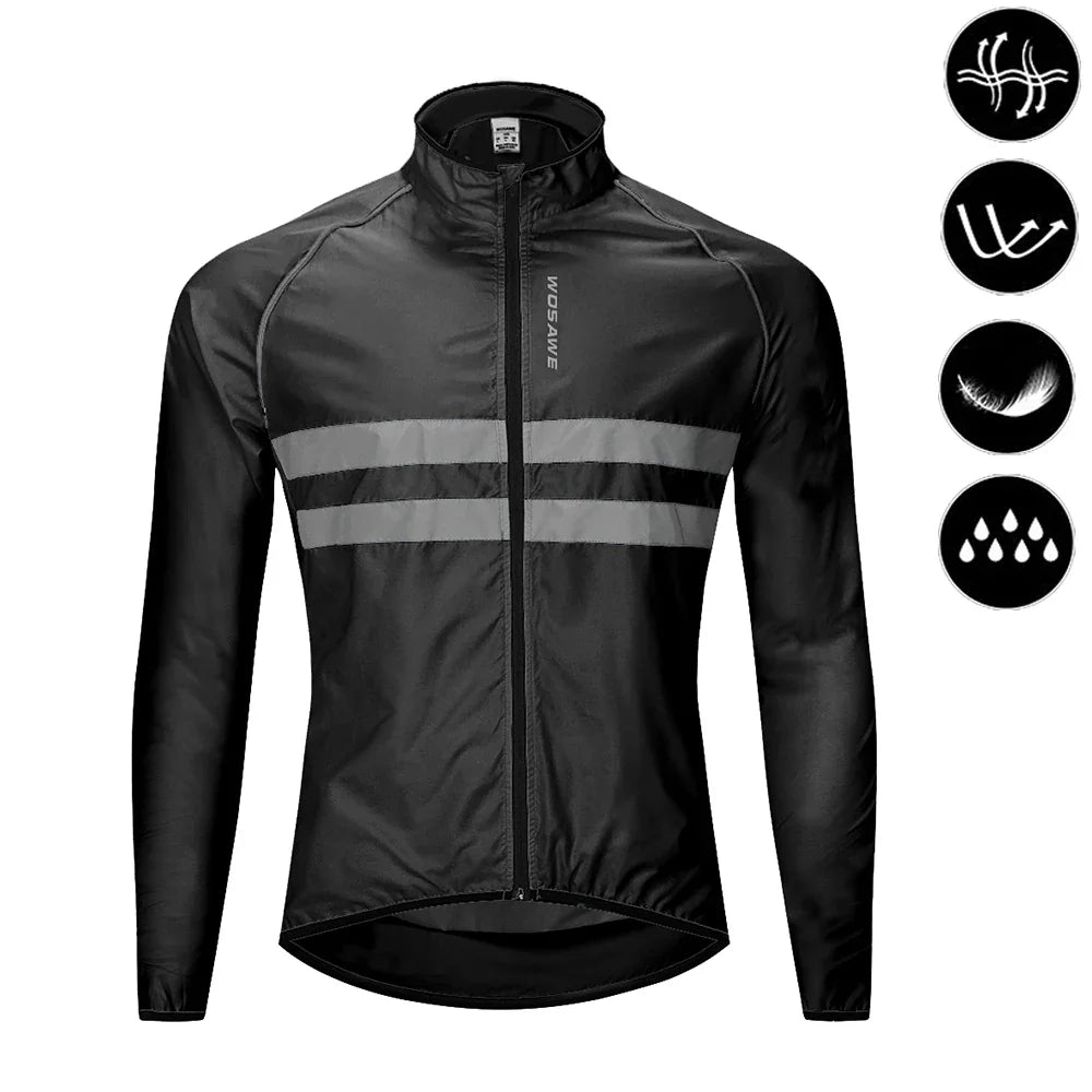 WOSAWE Men Cycling Windbreaker
