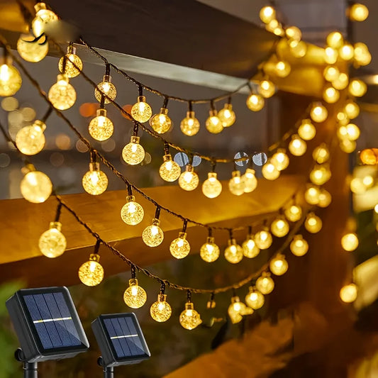 100 LED Solar String Lights