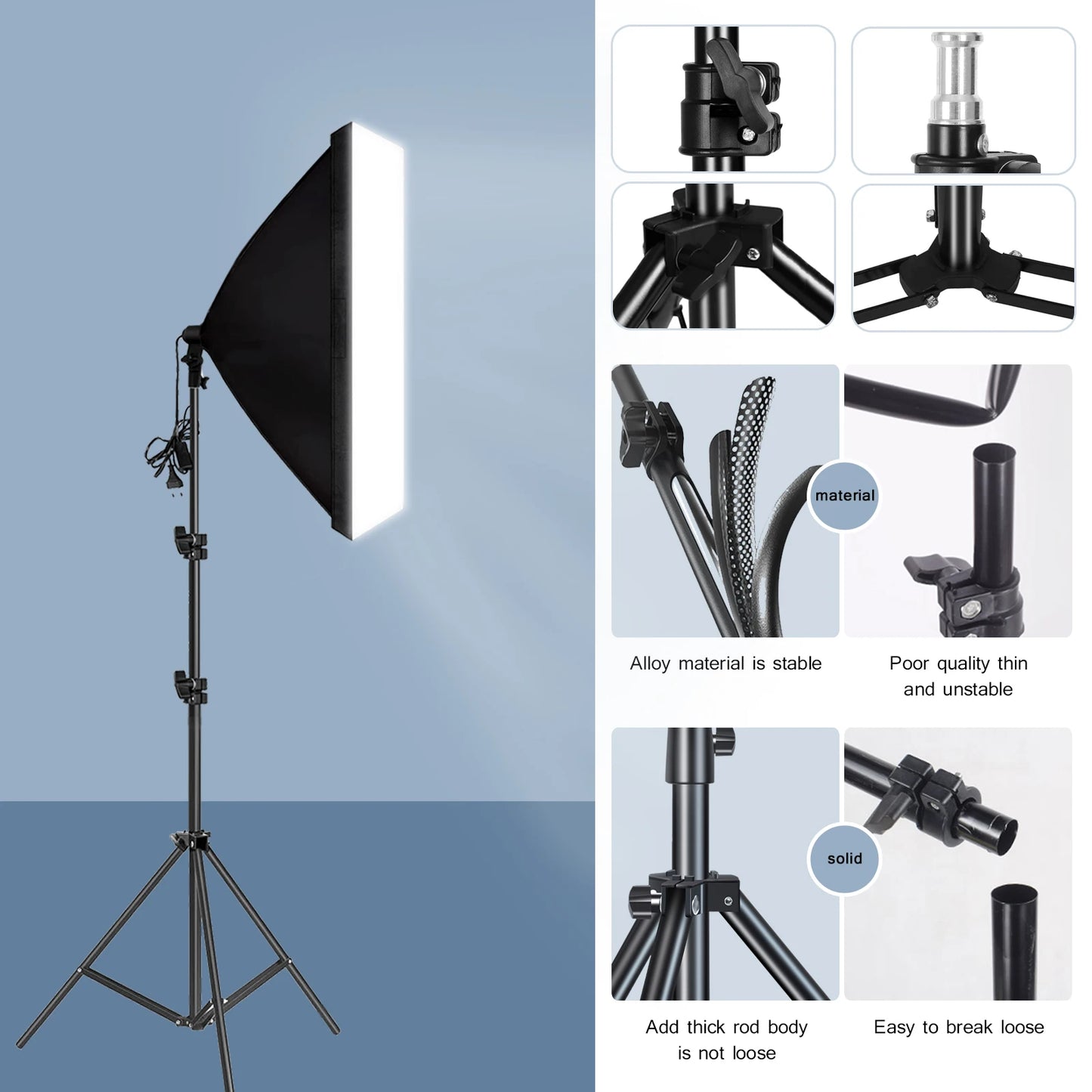 Softbox Photography Lighting Kit