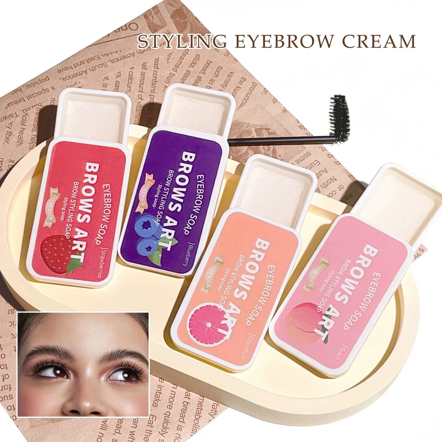 Four-Color Eyebrow Styling Cream