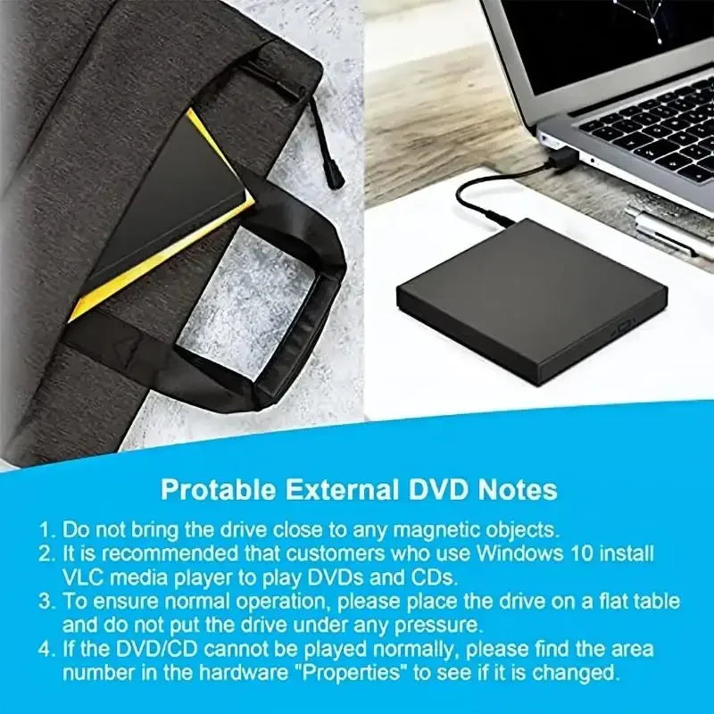 USB 2.0 External DVD Drive
