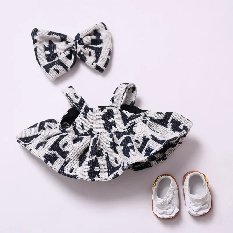 Labubu Designer Plaid Dress Set