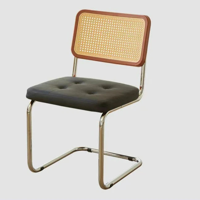 Modern Faux Leather Rattan Chairs