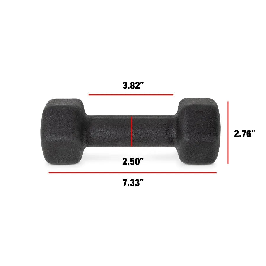 5lb Black Neoprene Dumbbell