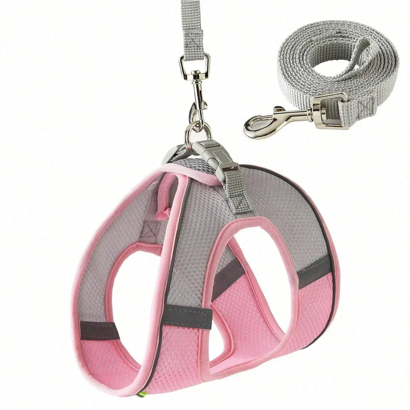 Adjustable Pet Harness Leash Set