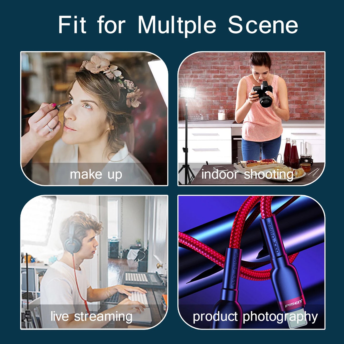 LED Video Light Panel Kit