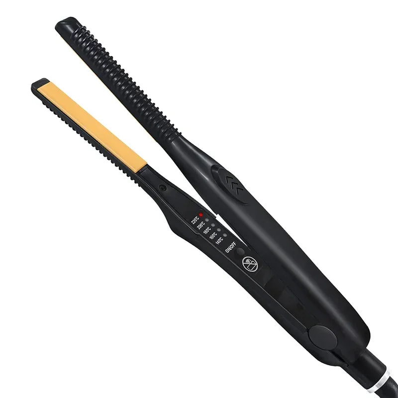 2-in-1 Mini Hair Straightener Curling Iron