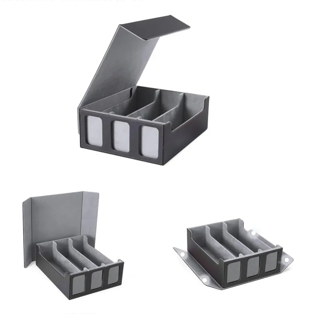 PU Leather Card Storage Box