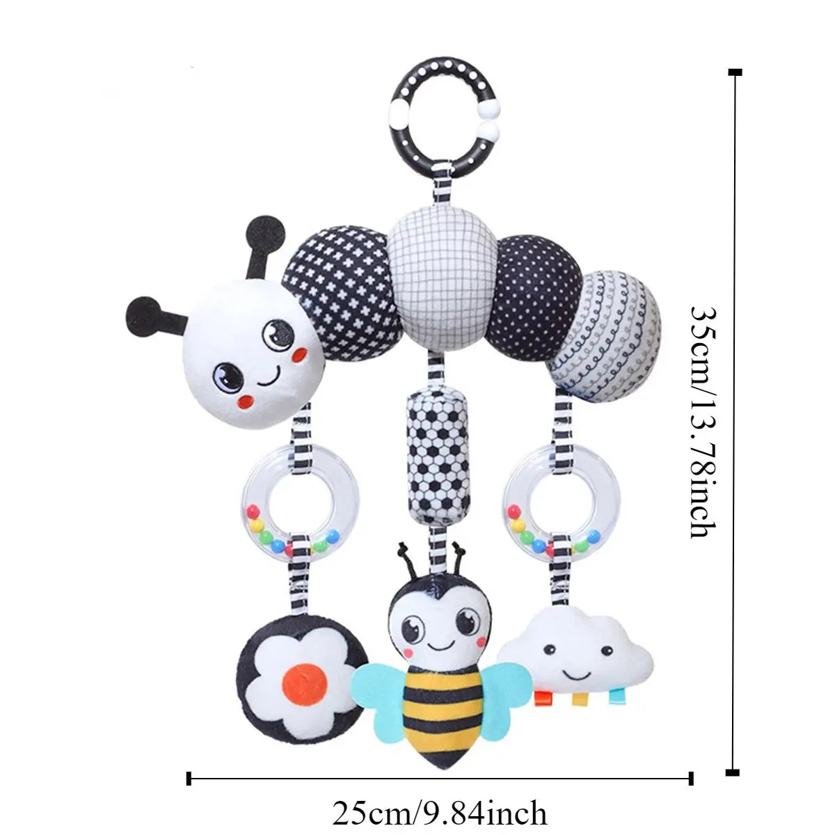 ASWJ Baby Rattle Hanging Stroller Toy