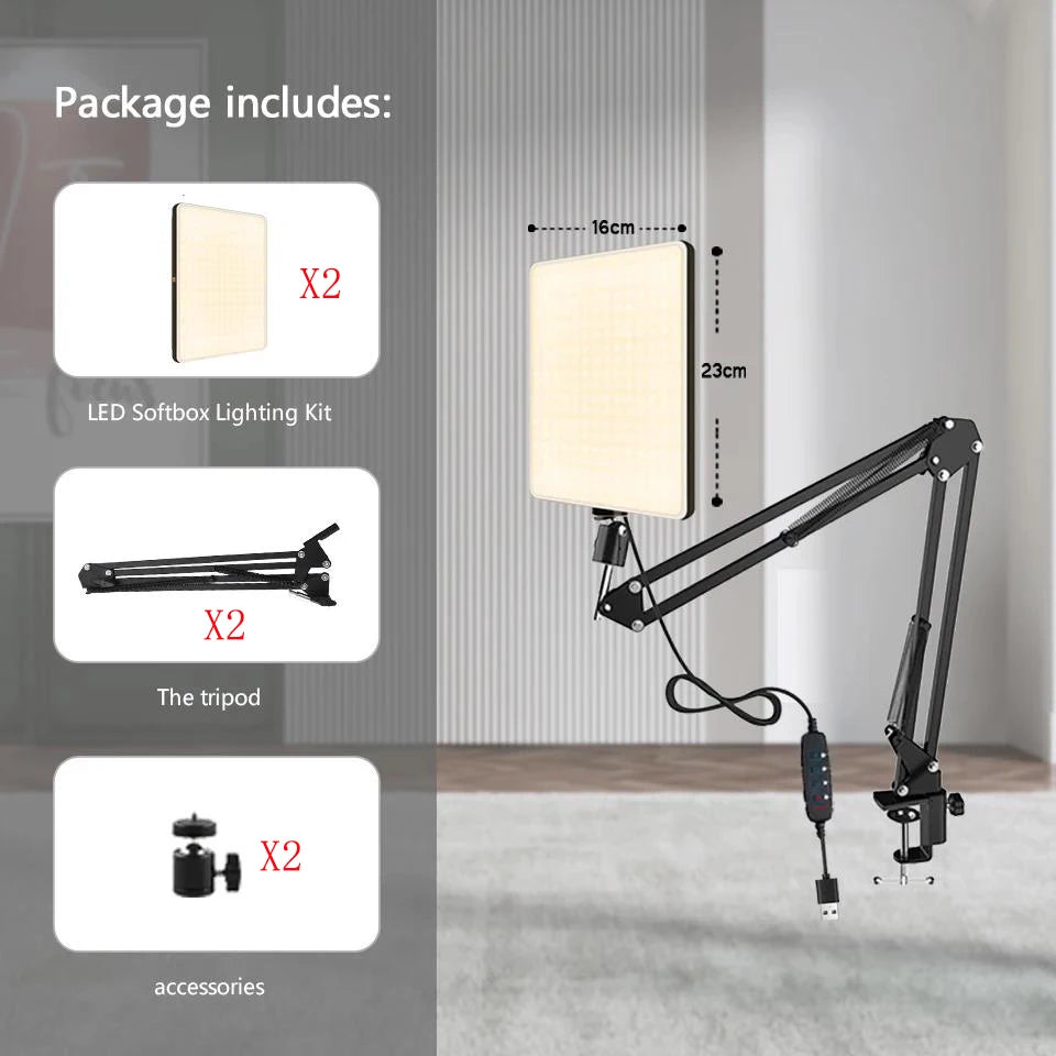 BAODELI LED Photography Light with Stand