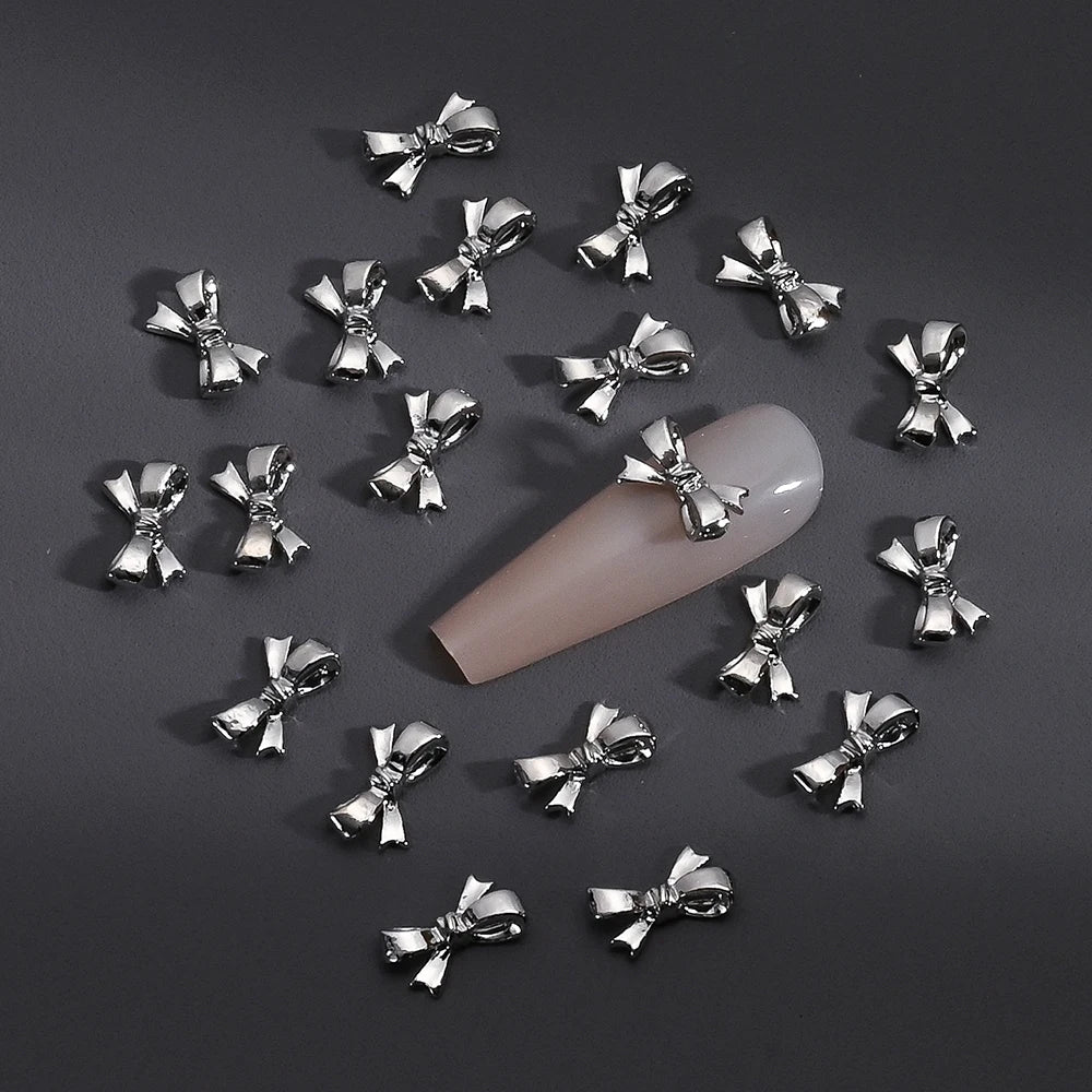 Gold/Silver Butterfly Nail Charms