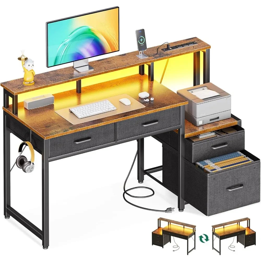 ANGDUO 48-Inch Reversible Computer Desk