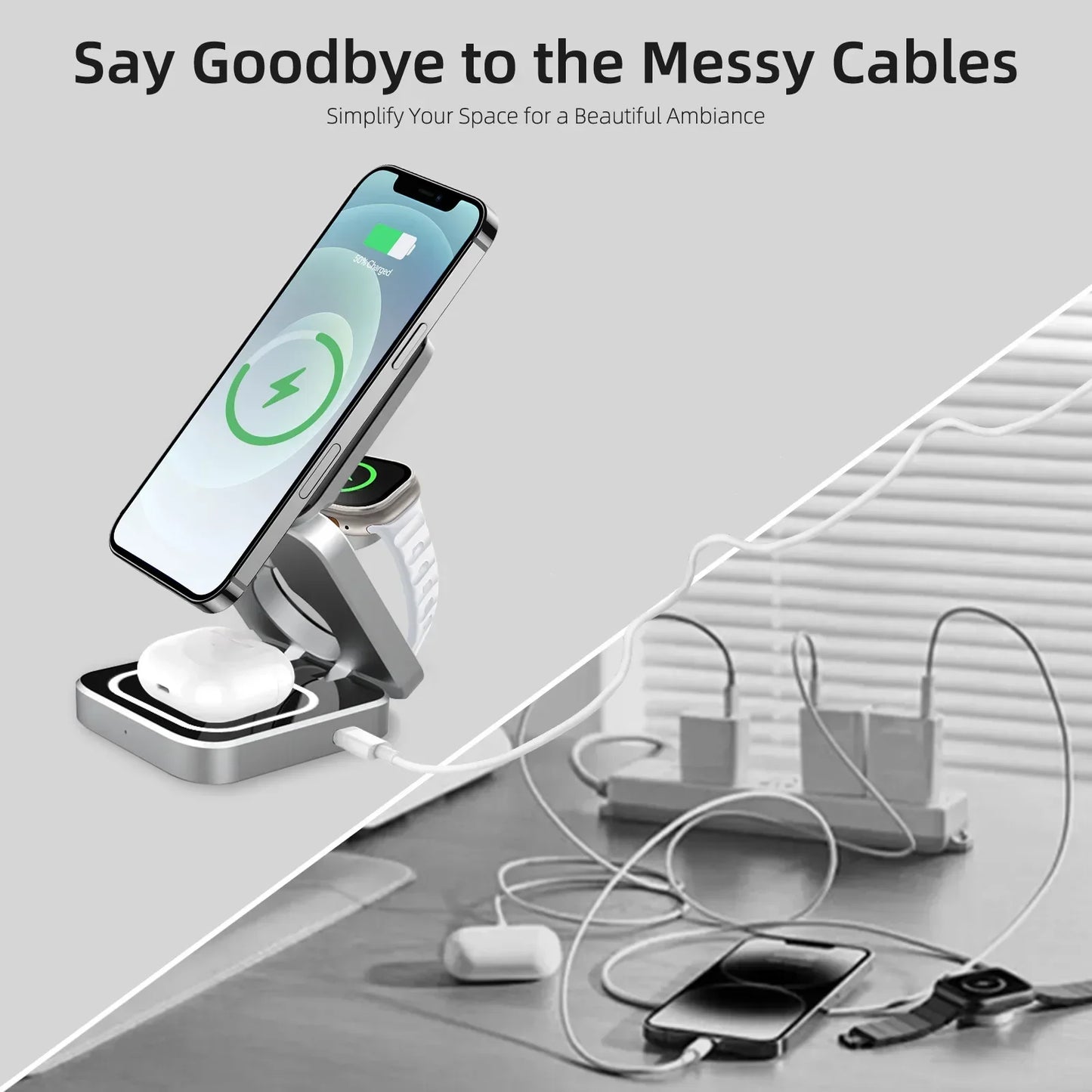 VBNM 3-in-1 Travel Charging Station