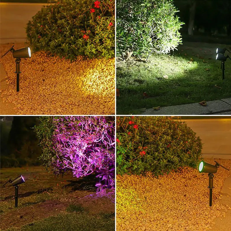 9 LED Solar Garden Spotlights