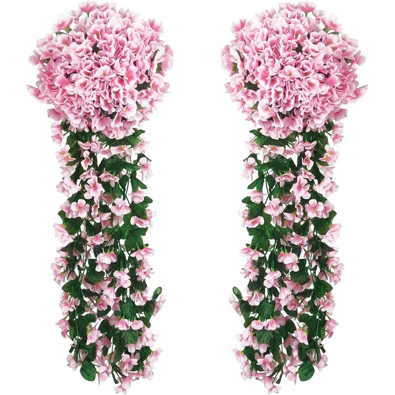 Silk Violet Wall Hanging Decor