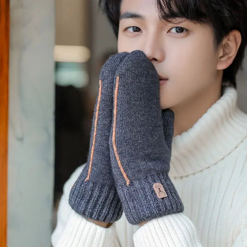 Men’s Double-Layer Winter Gloves