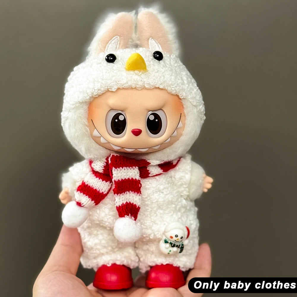 Labubu Plush Christmas Outfit Set