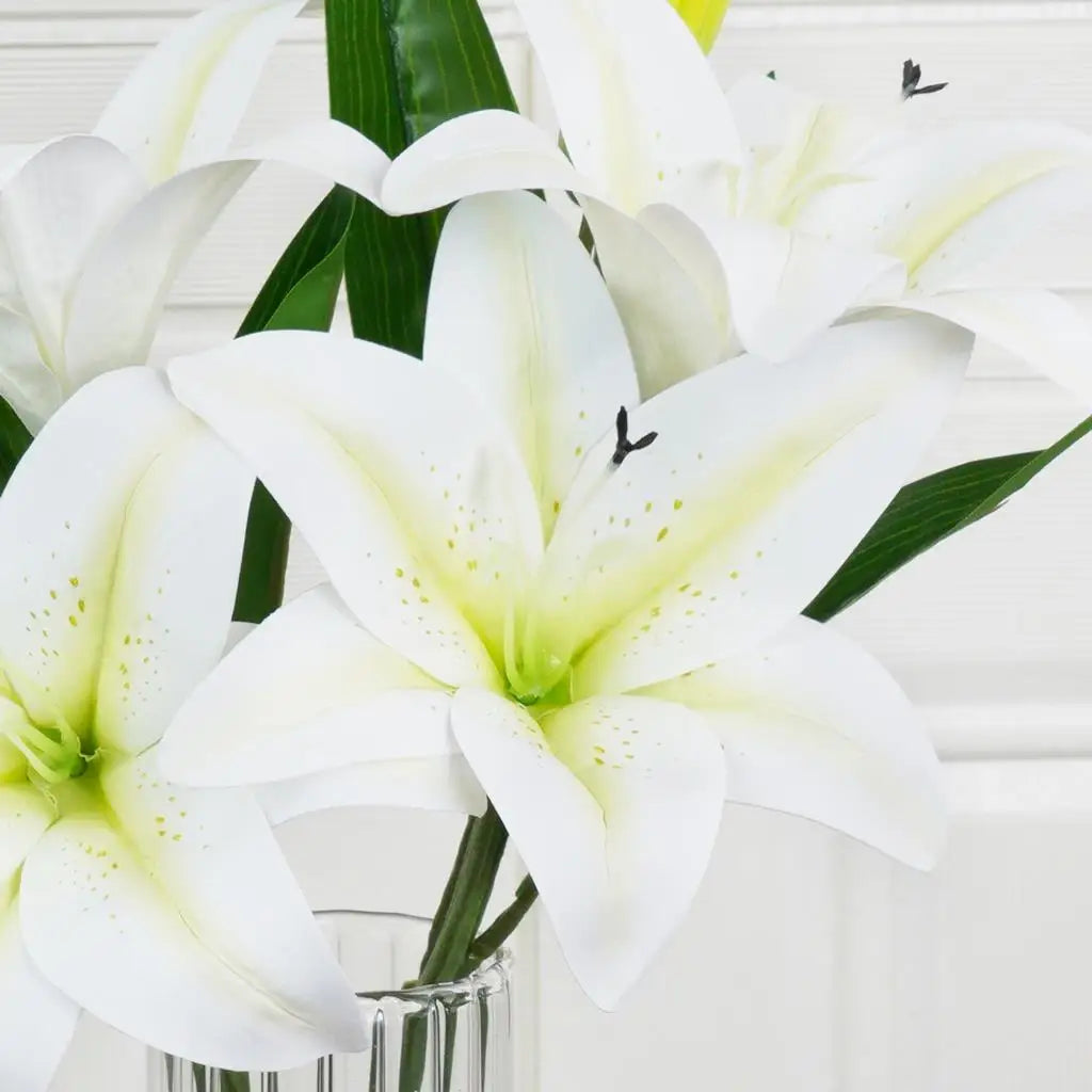 Artificial Silk Lily Bouquet