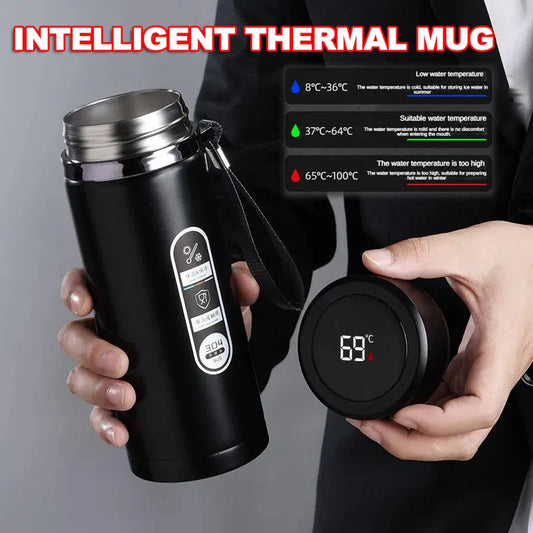 LED Stainless Steel Water Bottle