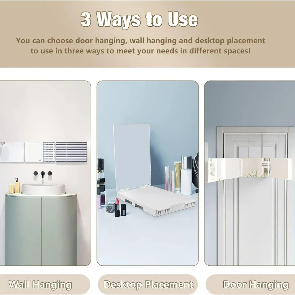 LED 3-Way Self Haircut Mirror