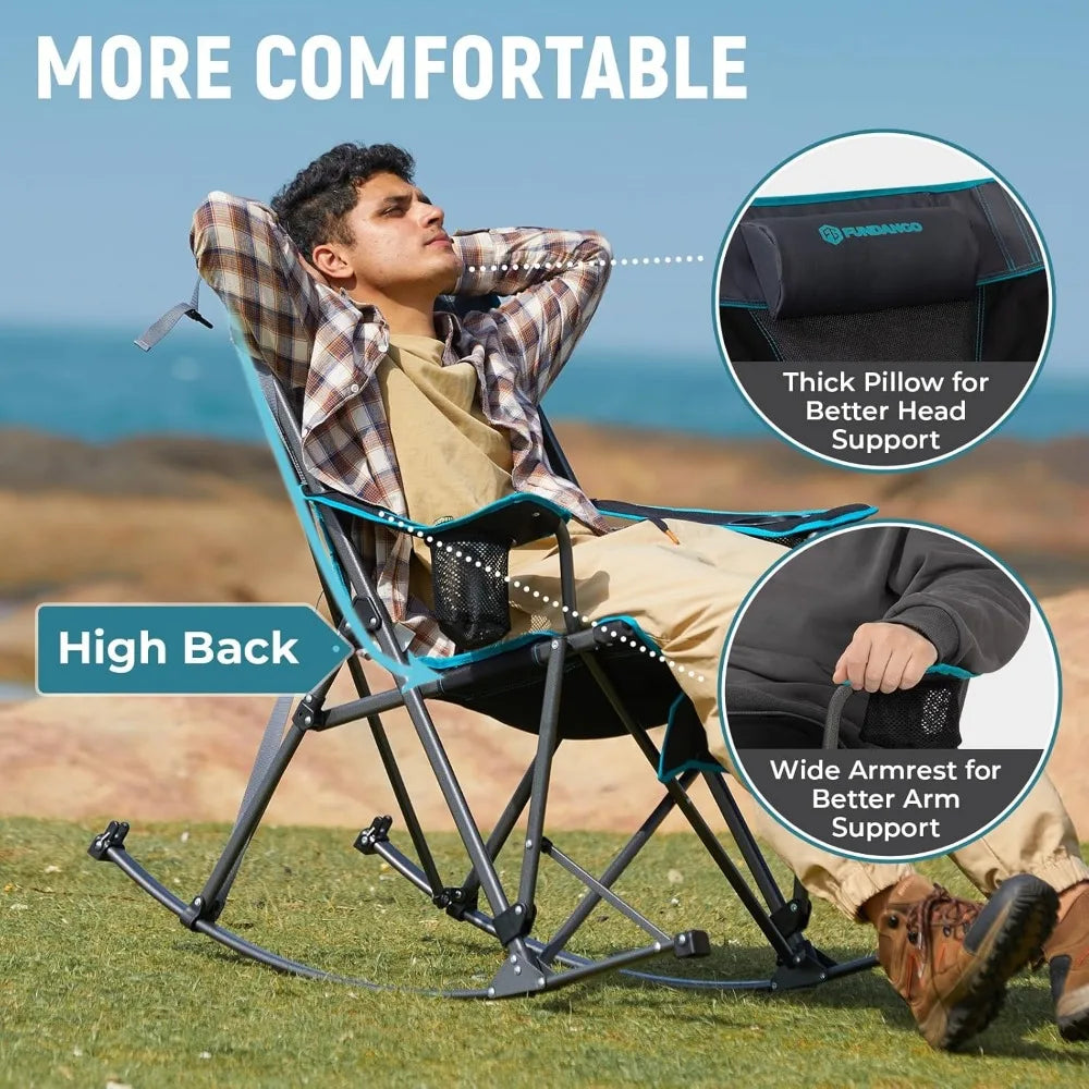 Portable Folding Rocking Camping Chair