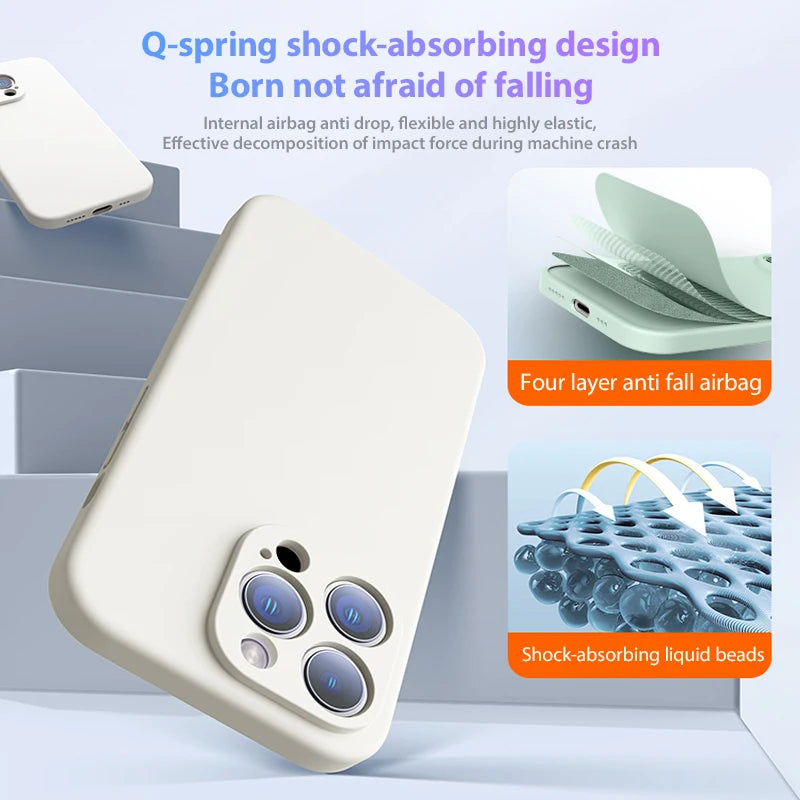 Liquid Silicone Soft iPhone Case