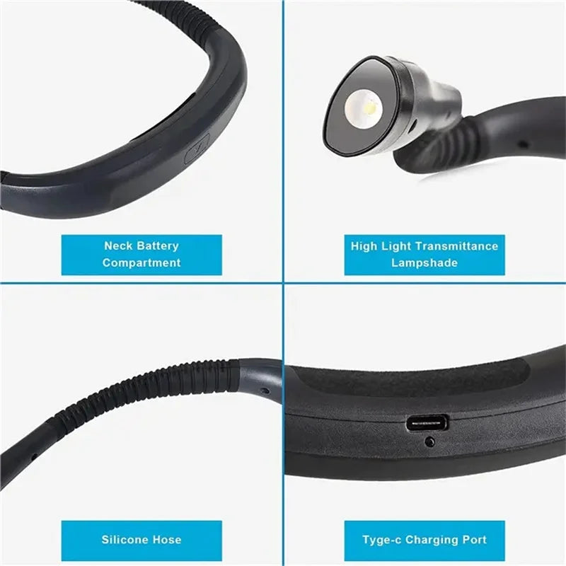 Bendable USB Neck Reading Light