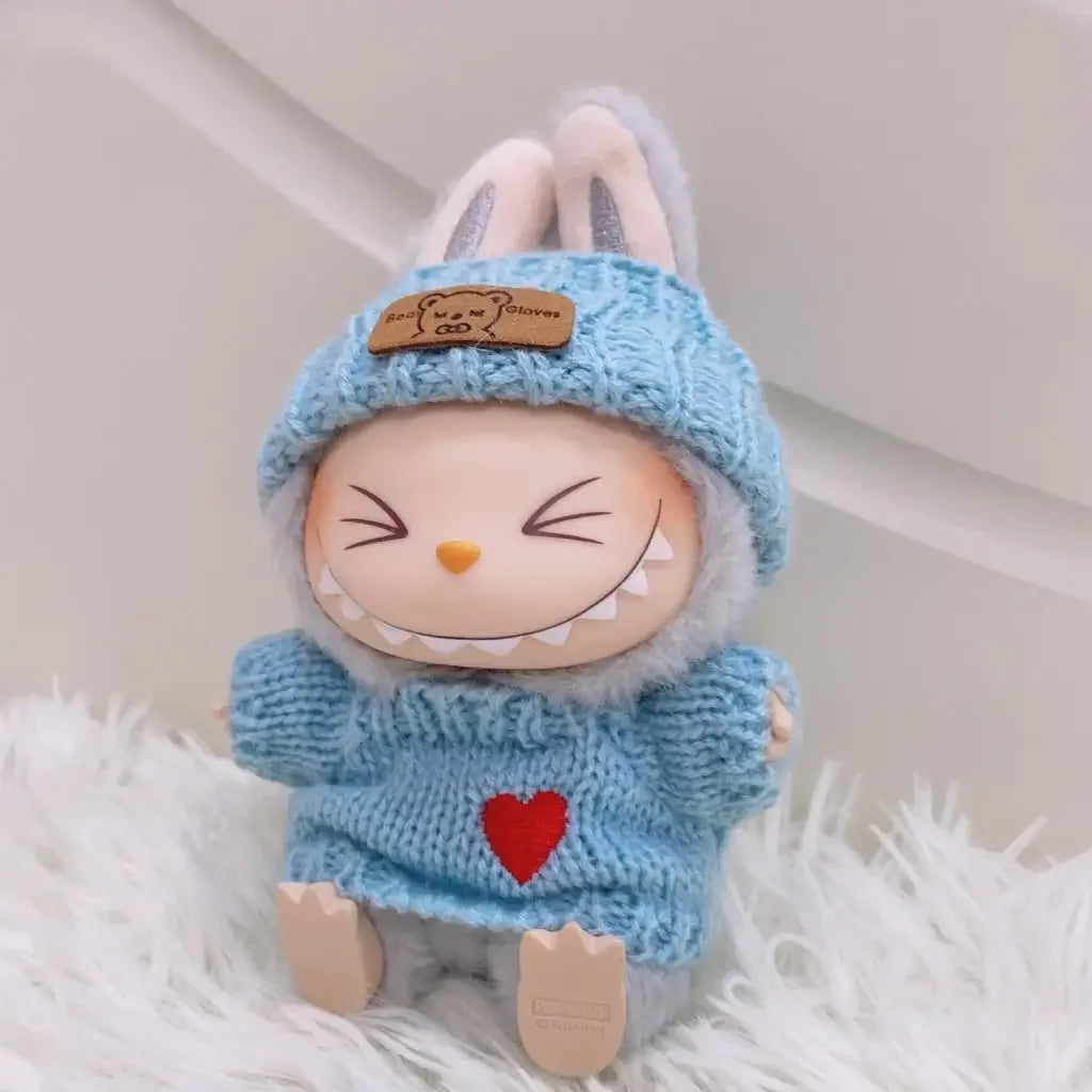 Labubu Solid Color Hoodie Set