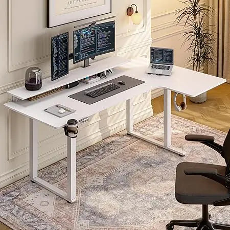 DAFIFY 63x43" Electric L-Shaped Desk