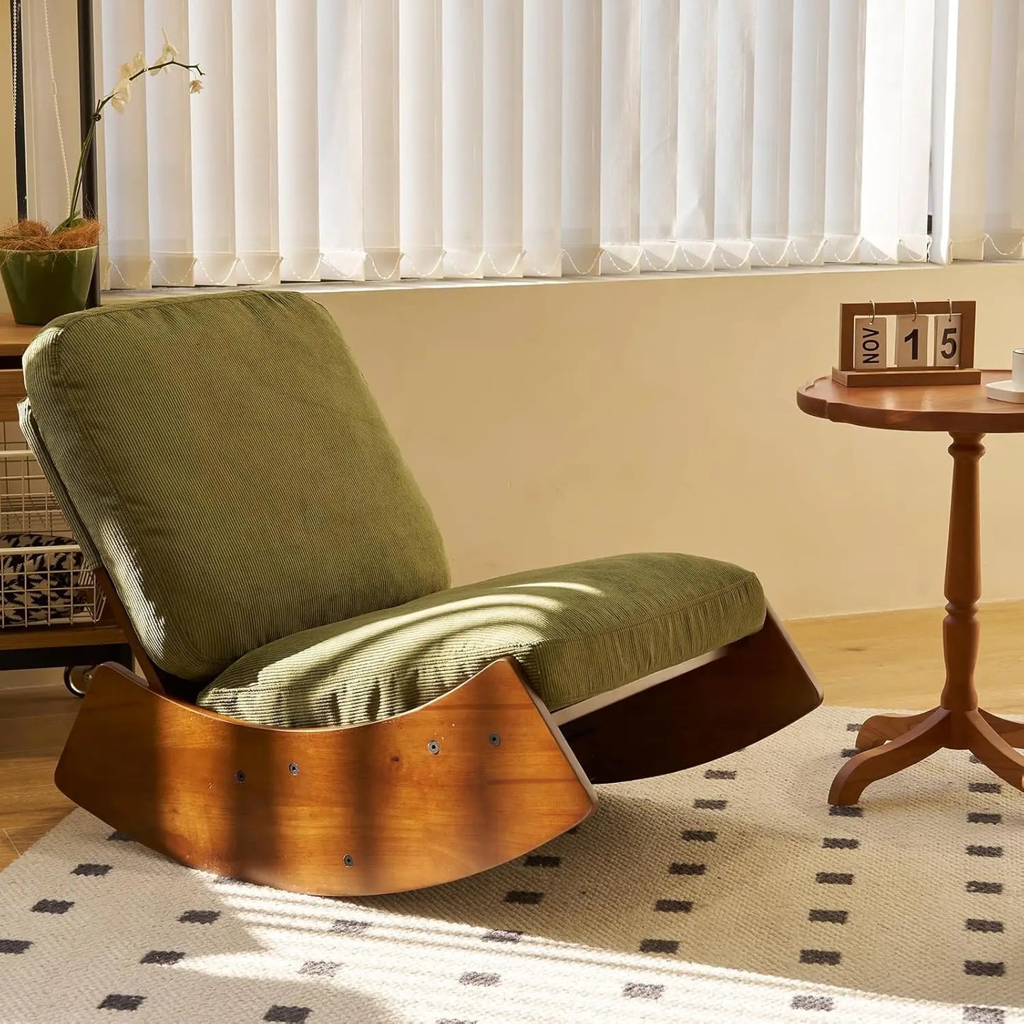 Nursery Corduroy Rocking Accent Chair