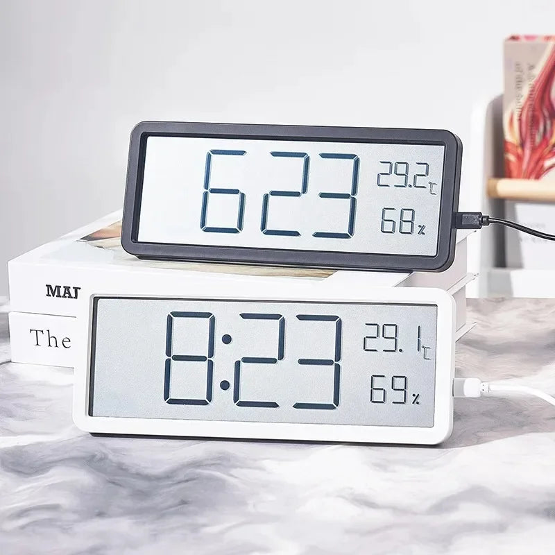 LCD Digital Wall Clock Display