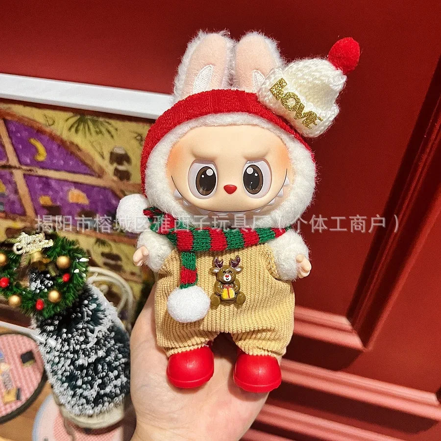 Labubu Santa & Snowman Outfit