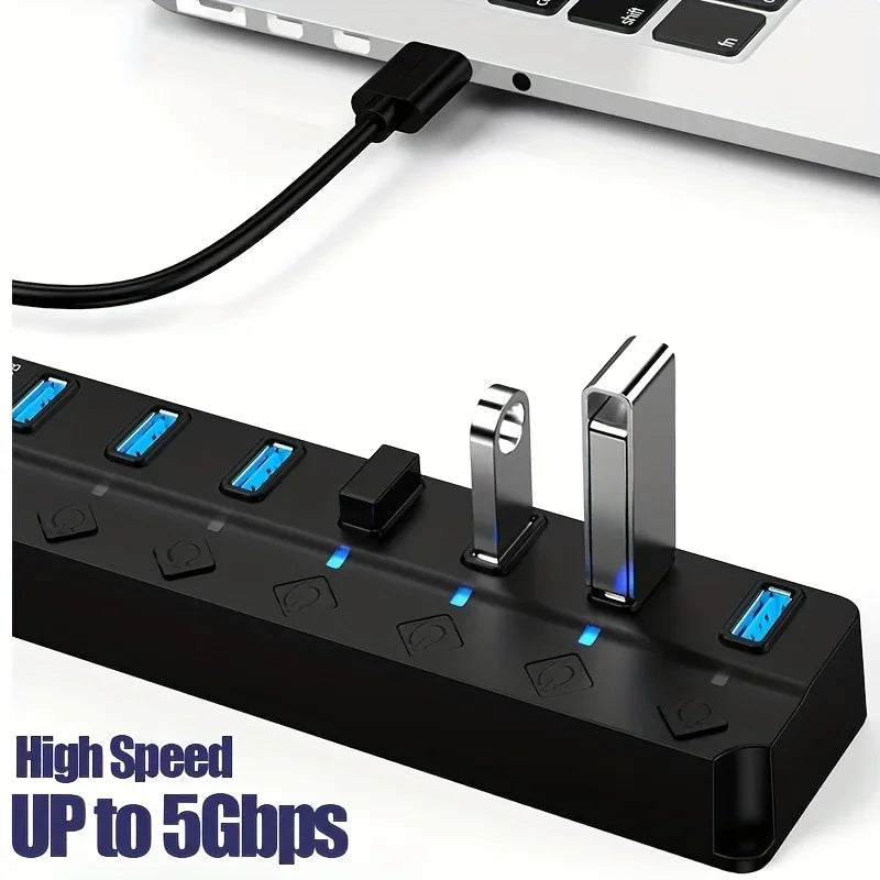 XIKCU USB 3.0 Hub with Switches