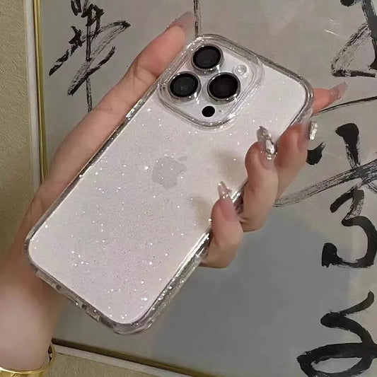 Luxury Clear Glitter iPhone Case