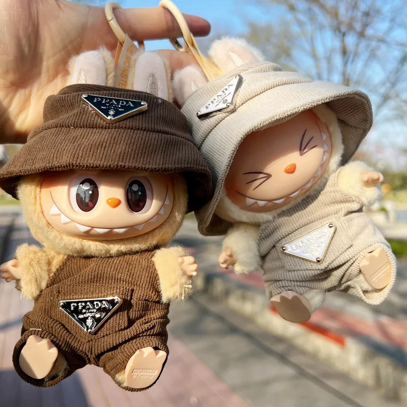 MINISO Labubu Corduroy Doll Outfit Set