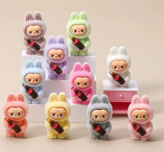 Coke Bottle Flocked Figure Toy